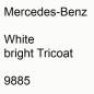 Preview: Mercedes-Benz, White bright Tricoat, 9885.